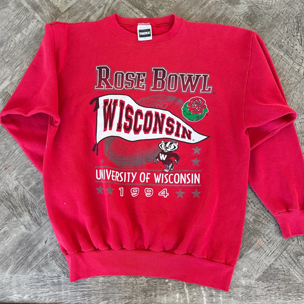 Vintage Rose Bowl Wisconsin Football Crew